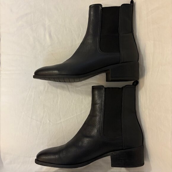 Reaction Kenneth Cole Salt Genuine Black Leather Chelsea Boot Women's Size 9.5M - Picture 11 of 12